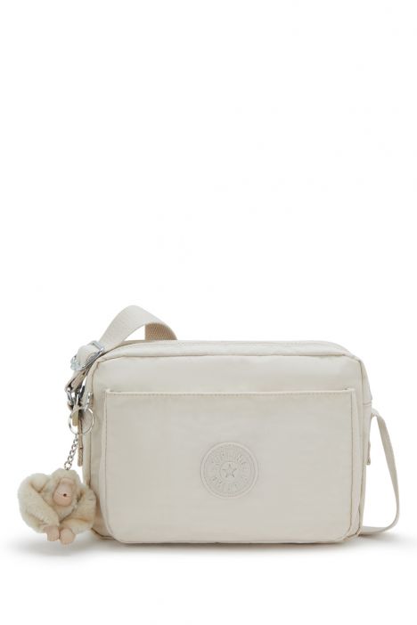 Kipling ABANU M Orta Boy Omuz Çantası 17x24x9 cm Hideaway Beige