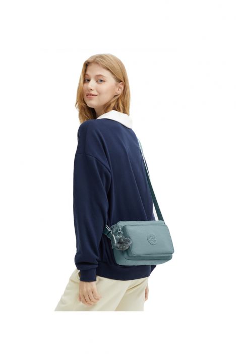 Kipling ABANU M Orta Boy Omuz Çantası 17x24x9 cm Relaxed Grey