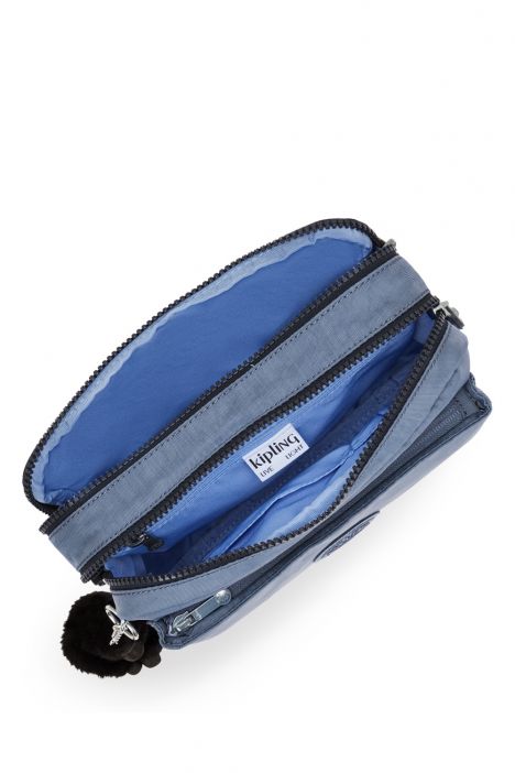 Kipling ABANU M Orta Boy Omuz Çantası 17x24x9 cm Blue Lover