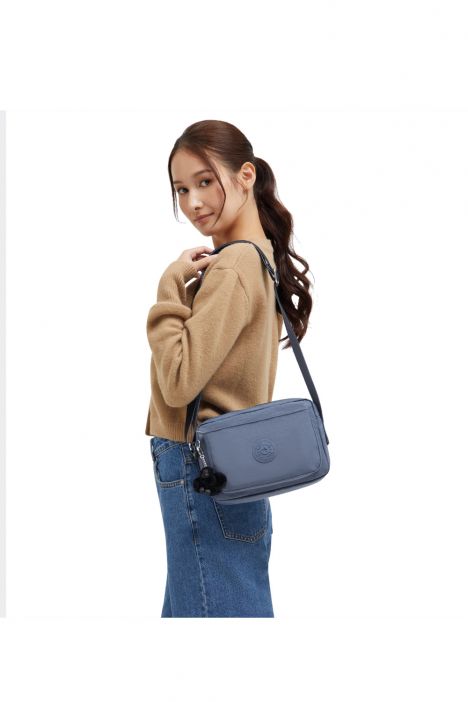 Kipling ABANU M Orta Boy Omuz Çantası 17x24x9 cm Blue Lover
