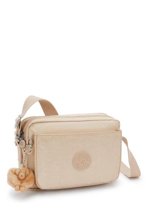 Kipling ABANU M Orta Boy Omuz Çantası 17x24x9 cm Sparkled Beige