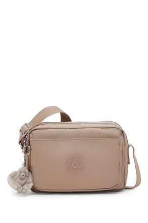 Kipling ABANU M Orta Boy Omuz Çantası 17x24x9 cm Tan Beige