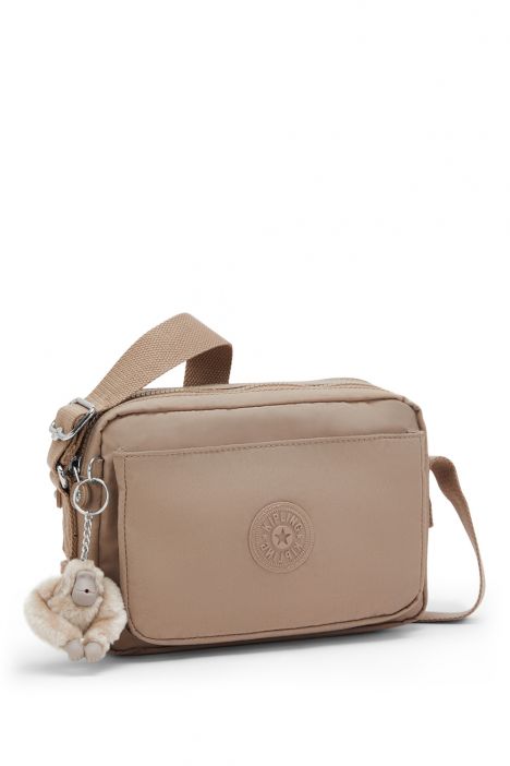 Kipling ABANU M Orta Boy Omuz Çantası 17x24x9 cm Tan Beige