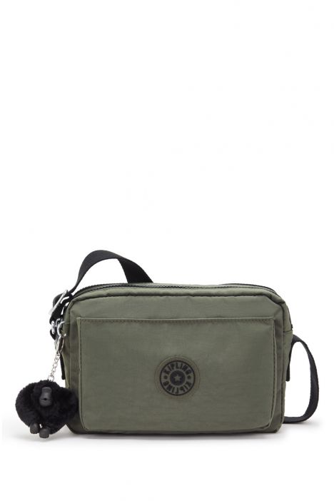 Kipling ABANU M Orta Boy Omuz Çantası 17x24x9 cm Green Moss