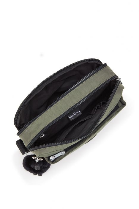 Kipling ABANU M Orta Boy Omuz Çantası 17x24x9 cm Green Moss