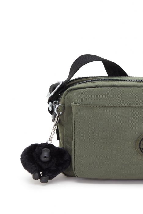 Kipling ABANU M Orta Boy Omuz Çantası 17x24x9 cm Green Moss