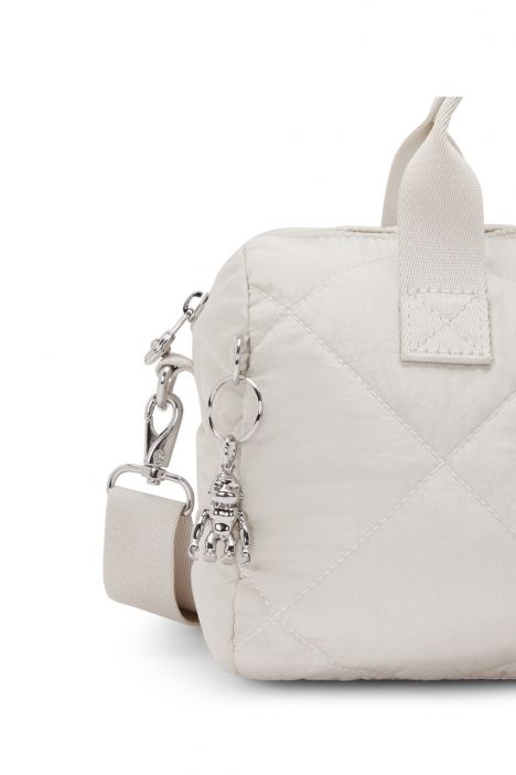 Kipling BINA M Orta Boy Omuz Çantası 17x27x14 cm Airy Beige Ql