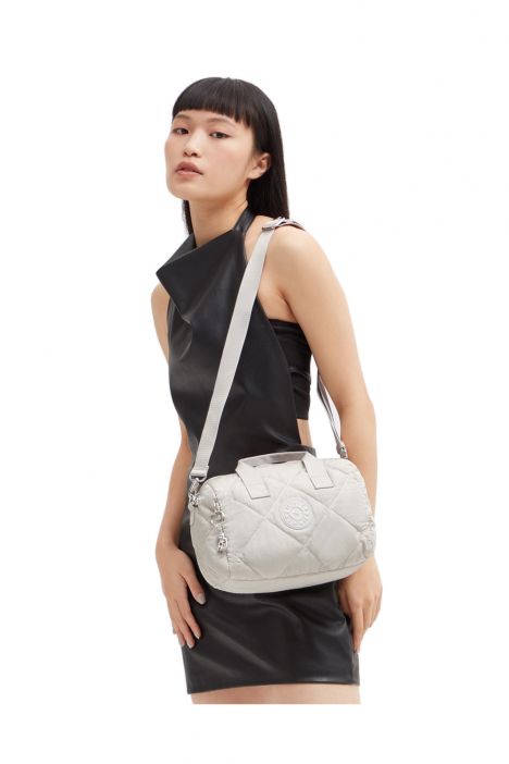 Kipling BINA M Orta Boy Omuz Çantası 17x27x14 cm Airy Beige Ql