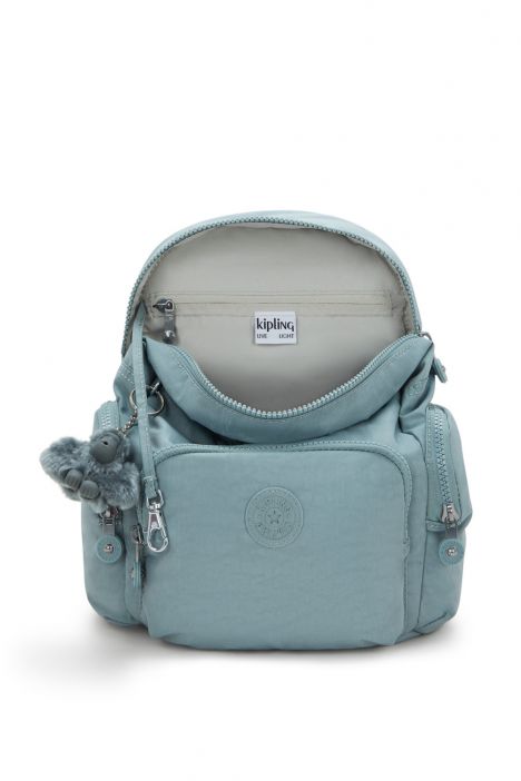 Kipling CITY ZIP MINI Küçük Boy Sırt Çantası 29x27x14 cm Relaxed Grey
