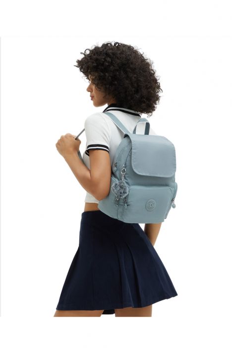 Kipling CITY ZIP S Küçük Boy Sırt Çantası 33.5x27x19 cm Relaxed Grey