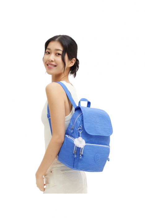 Kipling CITY ZIP S Küçük Boy Sırt Çantası 33.5x27x19 cm Cocktail Blue