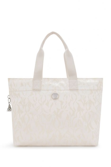 Kipling COLISSA UP Büyük Boy Omuz Çantası 32x50x17 cm Palm Beige Jq