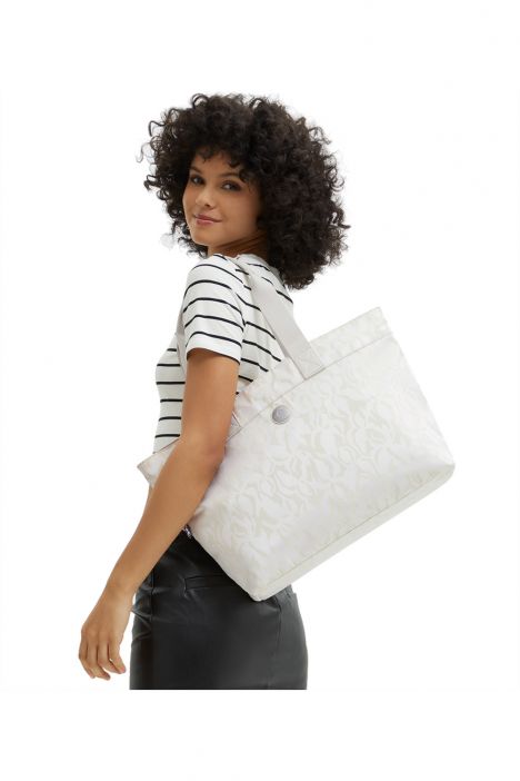 Kipling COLISSA UP Büyük Boy Omuz Çantası 32x50x17 cm Palm Beige Jq