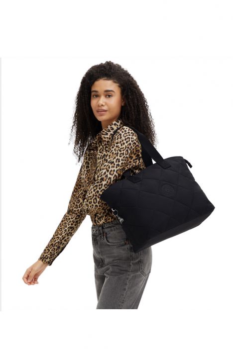 Kipling COLISSA UP Büyük Boy Omuz Çantası 32x50x17 cm Cosmic Black Ql