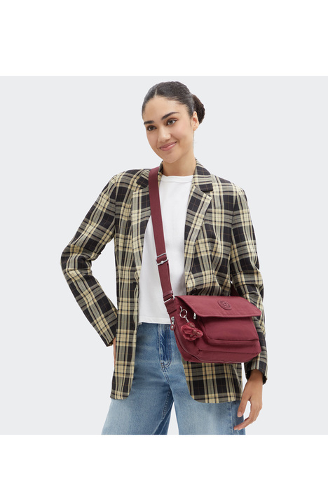 Kipling DALMA Orta Boy Omuz Çantası 19x28x8 cm Lounge Wine