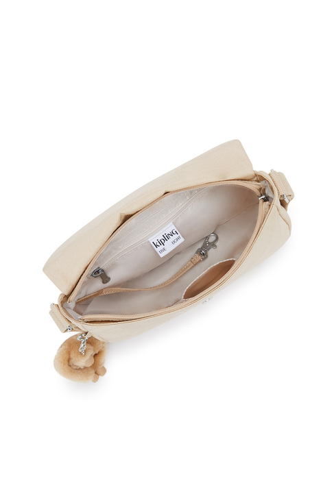 Kipling EARTHBEAT S Küçük Boy Omuz Çantası 17x26x7 cm Sparkled Beige