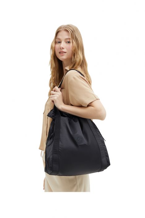 Kipling ELMAR Orta Boy Omuz Çantası 32x36x16 cm Simply Black