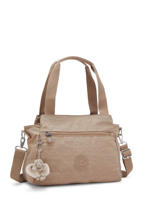 Kipling ELYSIA Orta Boy Omuz Çantası 23x29.5x12.5 cm Tan Beige