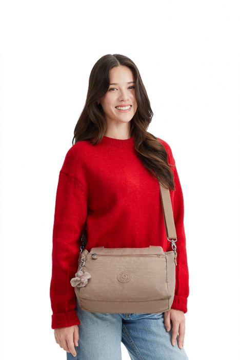 Kipling ELYSIA Orta Boy Omuz Çantası 23x29.5x12.5 cm Tan Beige
