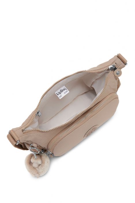 Kipling GABBETTE S Küçük Boy Omuz Çantası 18x30x9 cm Tan Beige