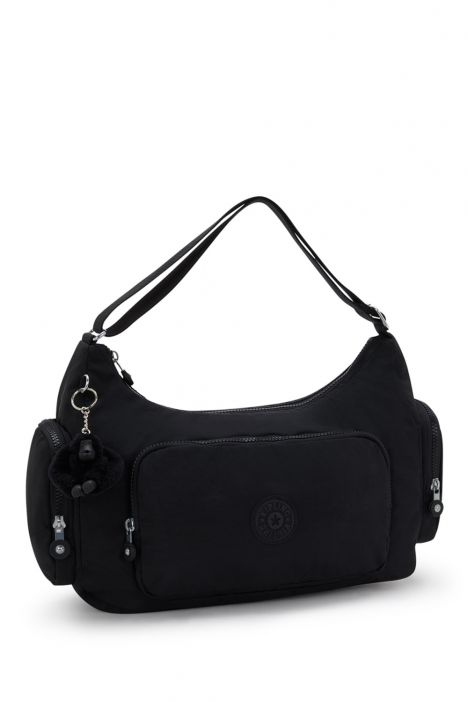 Kipling GABBINA Orta Boy Omuz Çantası 27x40x14 cm Black Noir