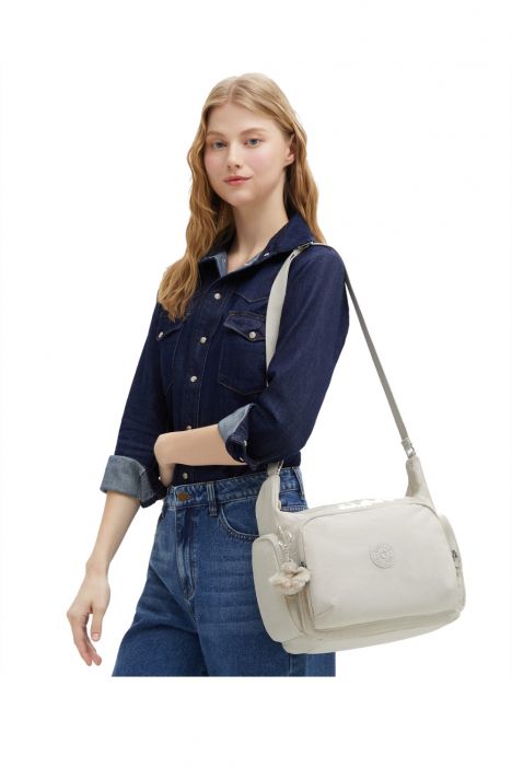 Kipling GABB Orta Boy Omuz Çantası 30x35.5x18.5 cm Hideaway Beige