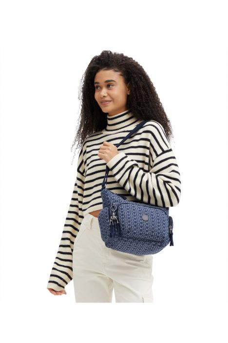 Kipling GABB S Küçük Boy Omuz Çantası 22x31x14.5 cm Signature Denim
