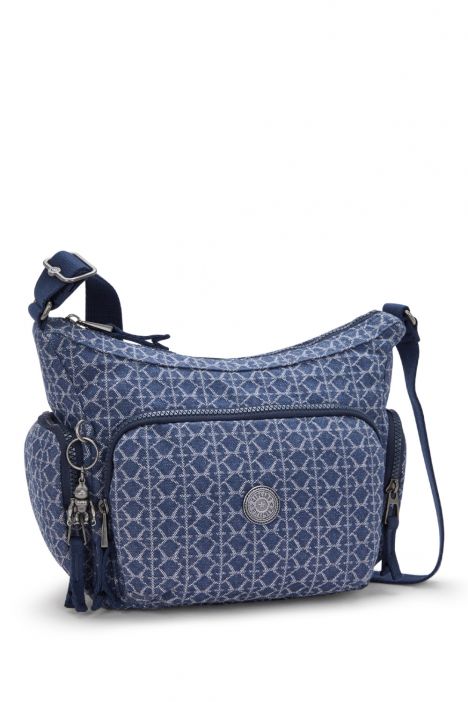 Kipling GABB S Küçük Boy Omuz Çantası 22x31x14.5 cm Signature Denim
