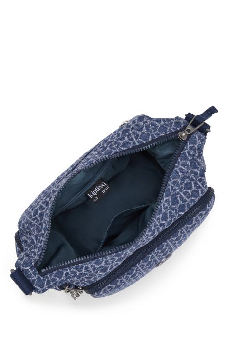 Kipling GABB S Küçük Boy Omuz Çantası 22x31x14.5 cm Signature Denim