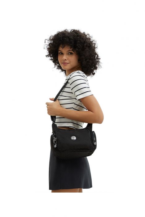Kipling GABB S Küçük Boy Omuz Çantası 22x31x14.5 cm Black Sign JQ