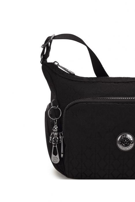 Kipling GABB S Küçük Boy Omuz Çantası 22x31x14.5 cm Black Sign JQ
