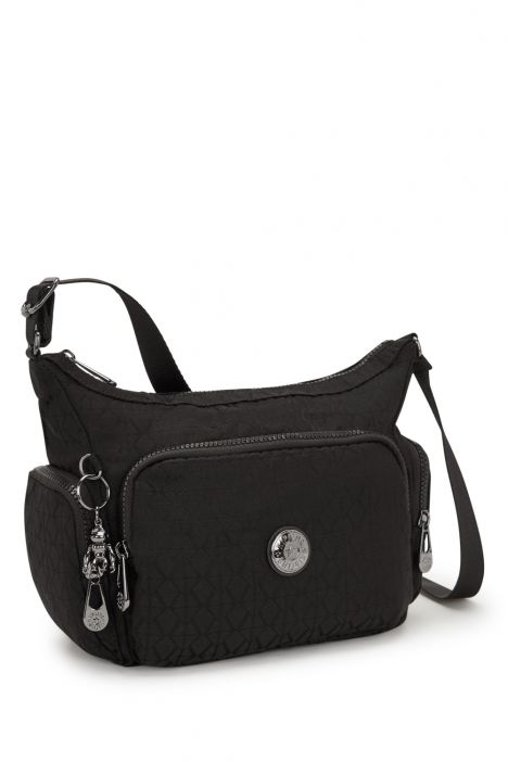 Kipling GABB S Küçük Boy Omuz Çantası 22x31x14.5 cm Black Sign JQ