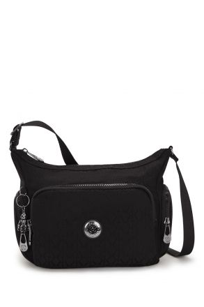 Kipling GABB S Küçük Boy Omuz Çantası 22x31x14.5 cm Black Sign JQ