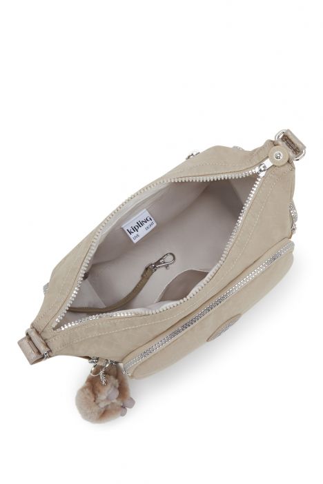 Kipling GABB S Küçük Boy Omuz Çantası 22x31x14.5 cm Glorious Beige