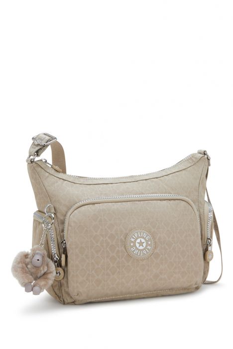 Kipling GABB S Küçük Boy Omuz Çantası 22x31x14.5 cm Glorious Beige