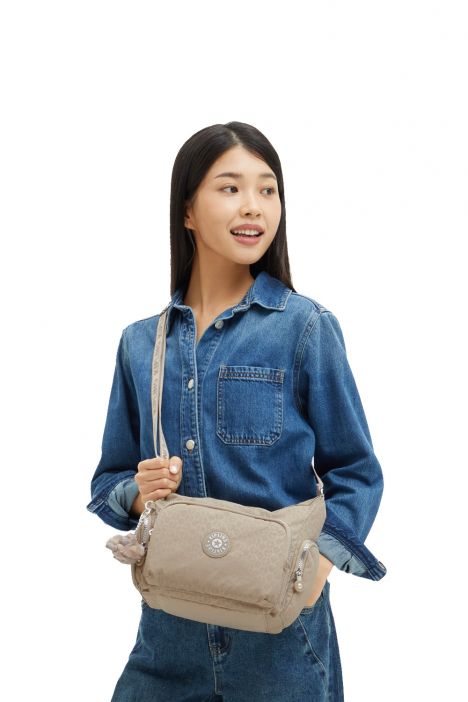 Kipling GABB S Küçük Boy Omuz Çantası 22x31x14.5 cm Glorious Beige