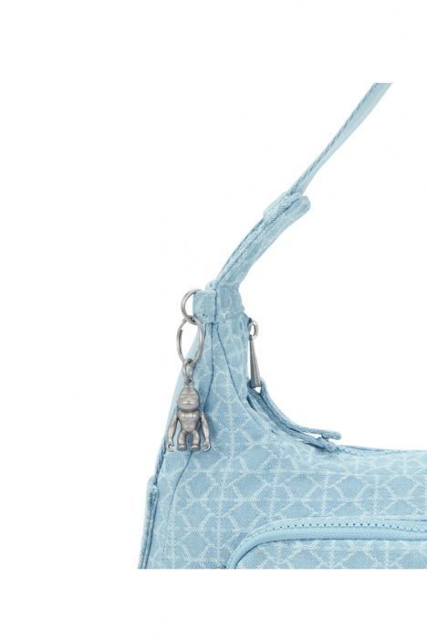 Kipling KARIS S Küçük Boy Omuz Çantası 29x35x10 cm Light Denim Jq