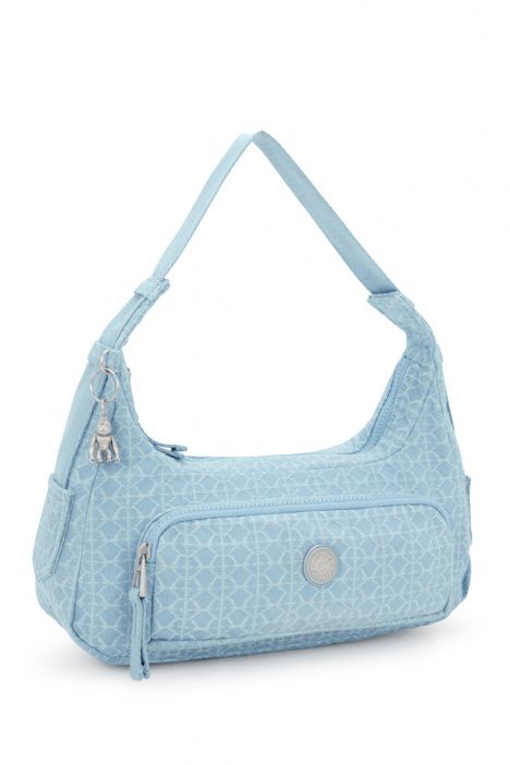 Kipling KARIS S Küçük Boy Omuz Çantası 29x35x10 cm Light Denim Jq
