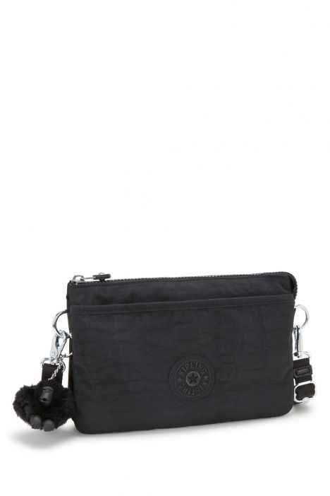 Kipling RIRI Küçük Boy Omuz Çantası 16x24x6.5 cm Black Noir