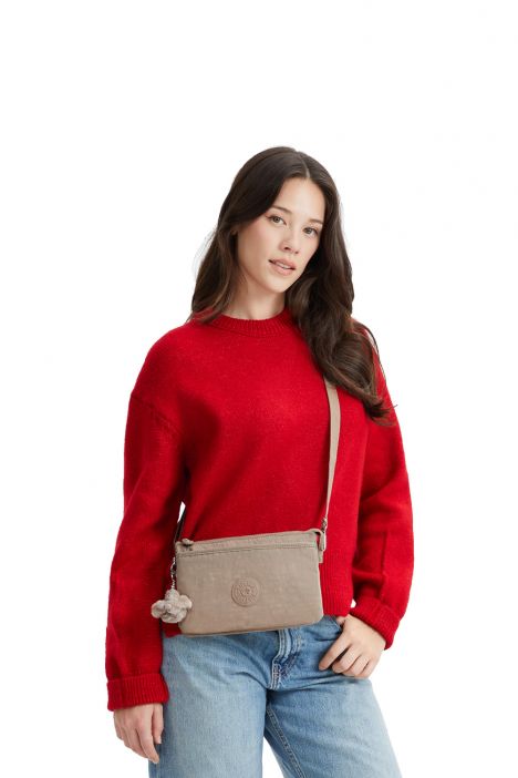 Kipling RIRI Küçük Boy Omuz Çantası 16x24x6.5 cm Tan Beige