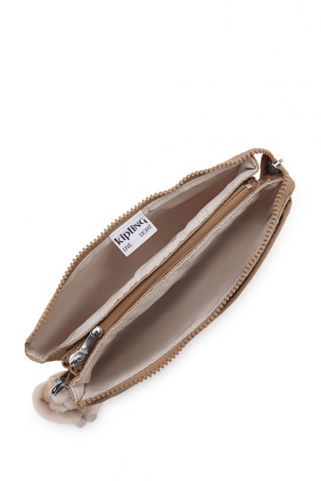 Kipling RIRI Küçük Boy Omuz Çantası 16x24x6.5 cm Tan Beige