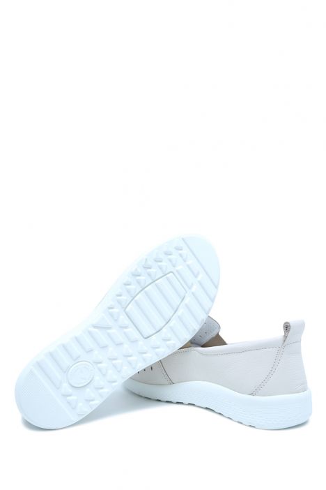 Kira 03 Ac-Kifidis Kadın Anatomik Kadın Deri Ayakkabı 36-41 Krem/Cream 5086