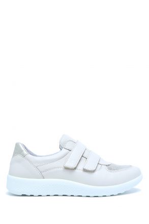 Kira 05 Ac-Kifidis Kadın Anatomik Kadın Deri Ayakkabı 36-41 Krem/Cream 5086/Cream Planet/719