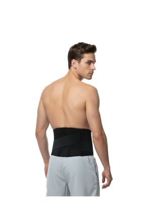 L5202 Kifidis Çelik Balenli Germe Bantlı Lomber Korse Siyah / Black