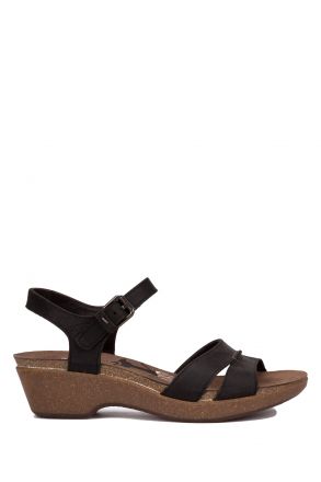 LINDA B1-B5 Panama Jack Kadın Sandalet 36-41 Siyah / Black