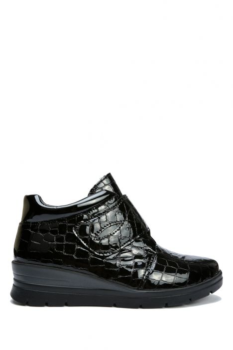 Luna 10 Ac-Kifidis Anatomik Kadın Deri Bot 36-41 Siyah/Black Croco 918/988