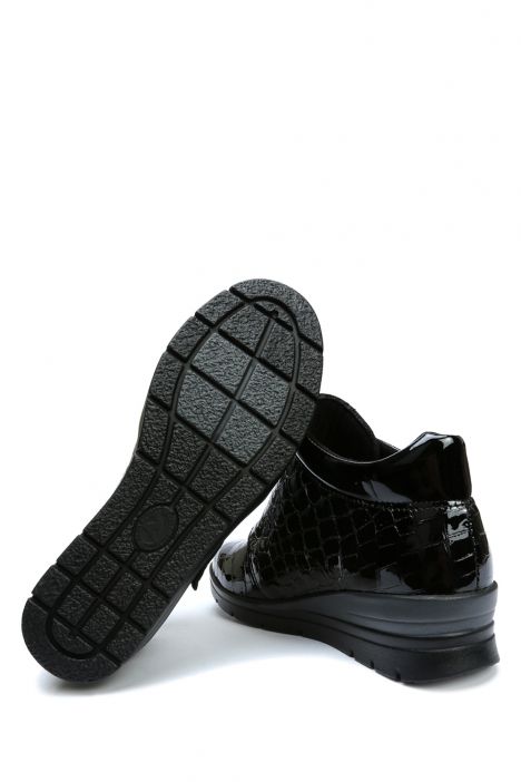 Luna 10 Ac-Kifidis Anatomik Kadın Deri Bot 36-41 Siyah/Black Croco 918/988