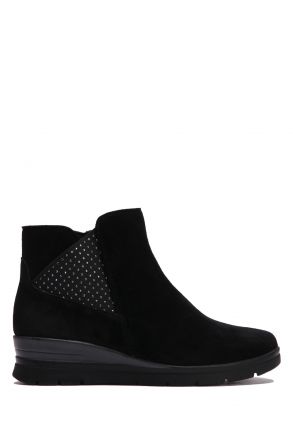 Luna 30 Ac-Kifidis Kadın Süet Bot 36-41 Siyah/Black 1038