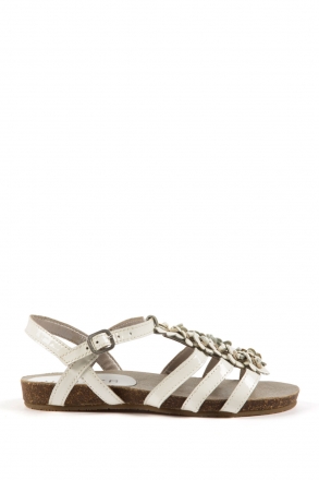 MAKEM-KS Unisa Çocuk Sandalet 24-30 Beyaz / White
