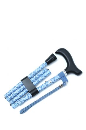 MF606 Kifidis Katlanır Baston B044-8449-1 Mavi Çiçekli
